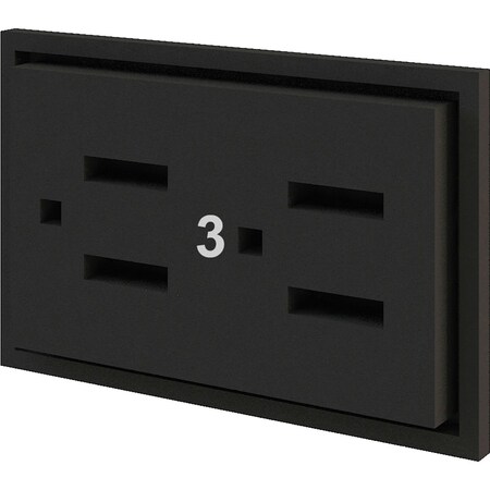 Global Industrial Interion Modular Partition Circuit 3 Receptacle 695890